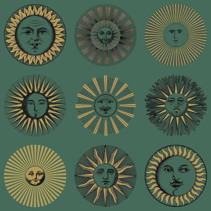 Soli Wallpaper - Emerald & Gold - 123/1005 - Cole & Son - Premier Wallcovering