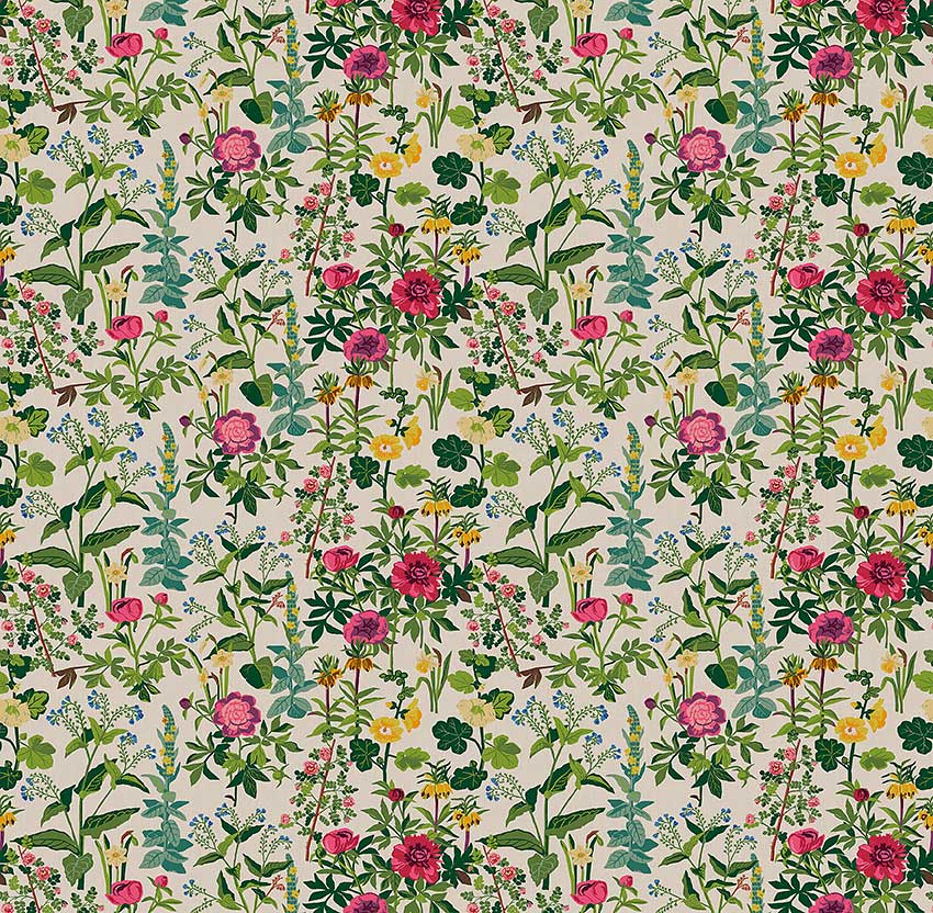 Sommar Wall Panel Mural - Multi - coloured - Boråstapeter - 1953 - Premier Wallcovering