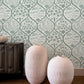 Sowerby Wallpaper - Osney Blue and Cotswold White - Josephine Munsey - JMW-102911 - Premier Wallcovering