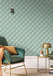 Spaces Square Wallpaper - Smoke Blue - Caselio - 100126120