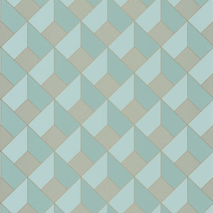 Spaces Square Wallpaper - Smoke Blue - Caselio - 100126120