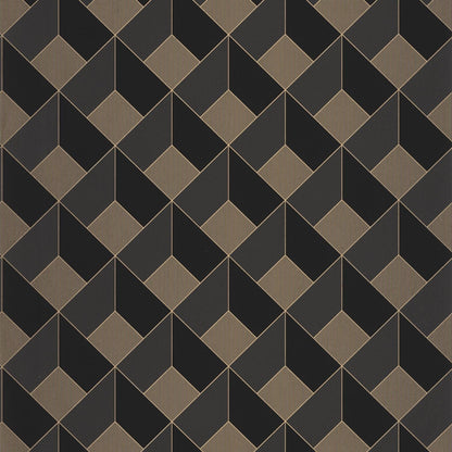 Spaces Square Wallpaper - Noir - Caselio - 100129028