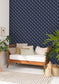 Spaces Square Wallpaper - Midnight Blue - Caselio - 100126328