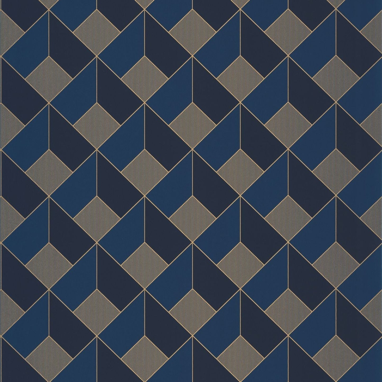 Spaces Square Wallpaper - Midnight Blue - Caselio - 100126328