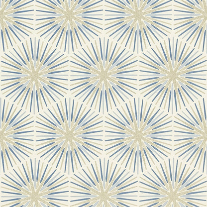 Spark Wallpaper - Sapphire - ZQUA310993 - Zoffany - Morris Wallpaper