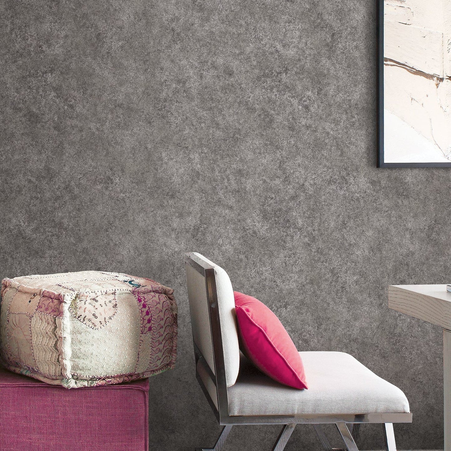 Special FX Metallic Marble Wallpaper - Silver / Pewter Grey - Galerie - G67696 - Premier Wallcovering