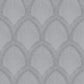 Special FX Nouveau Scallop Wallpaper - Silver / White / Grey - Galerie - G68086 - Premier Wallcovering