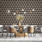 Special FX Nouveau Scallop Wallpaper - Black / Taupe - Galerie - G68087 - Premier Wallcovering