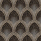 Special FX Nouveau Scallop Wallpaper - Black / Taupe - Galerie - G68087 - Premier Wallcovering