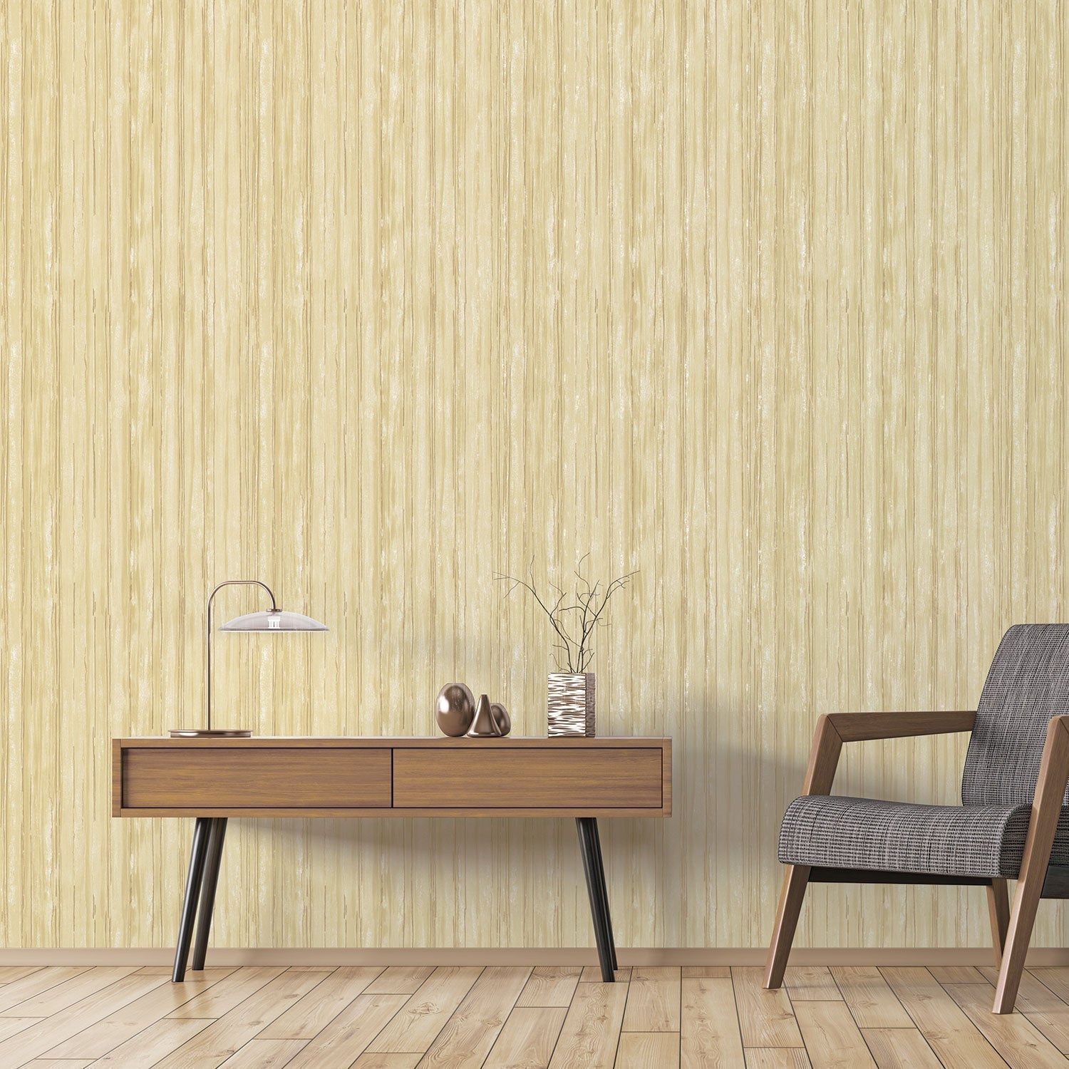 Special FX Shimmering Textured Wallpaper - Gold - Galerie - G67705 - Premier Wallcovering