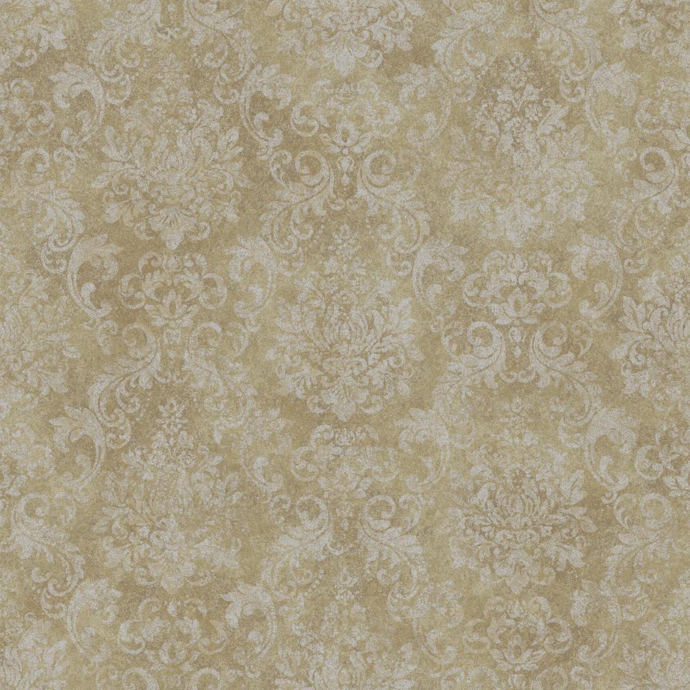 Special FX Special Damask Wallpaper - Gold - Galerie - G68089 - Premier Wallcovering