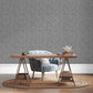 Special FX Special Damask Wallpaper - Silver / Charcoal - Galerie - G68091 - Premier Wallcovering