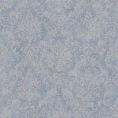 Special FX Special Damask Wallpaper - Blue / Silver - Galerie - G68088 - Premier Wallcovering