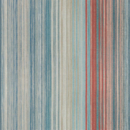 Spectro Stripe Wallpaper - Teal/Sedona/Rust - Harlequin - HMWF111961 - Premier Wallcovering