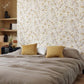 Spring Flower Delicacy Wallpaper - Vert And Jaune - Casadeco - 85397298 - Premier Wallcovering