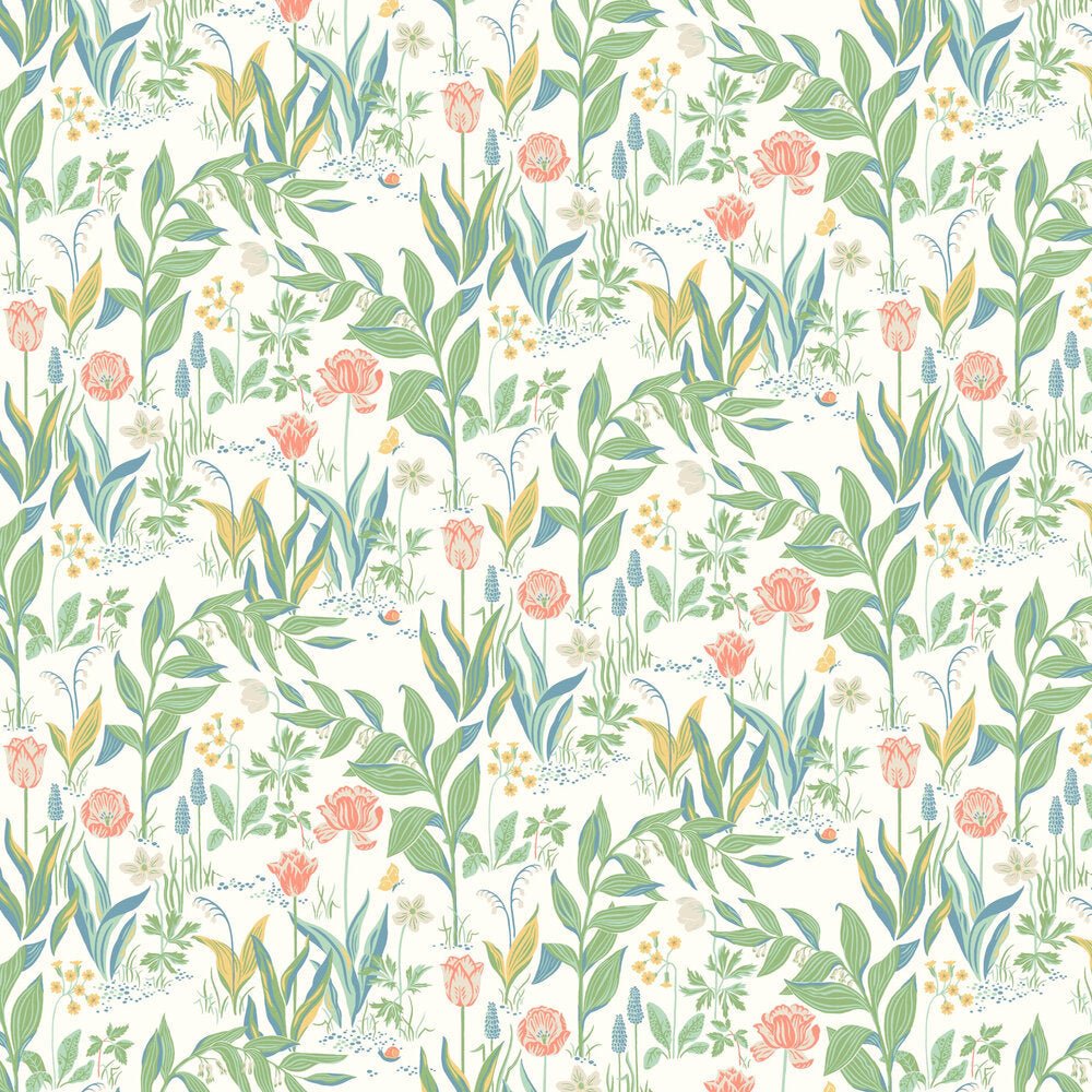Spring Garden Wallpaper - Multi - coloured - Boråstapeter - 7218 - Premier Wallcovering