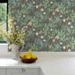 Spring Garden Wallpaper - Black - Boråstapeter - 7219 - Premier Wallcovering