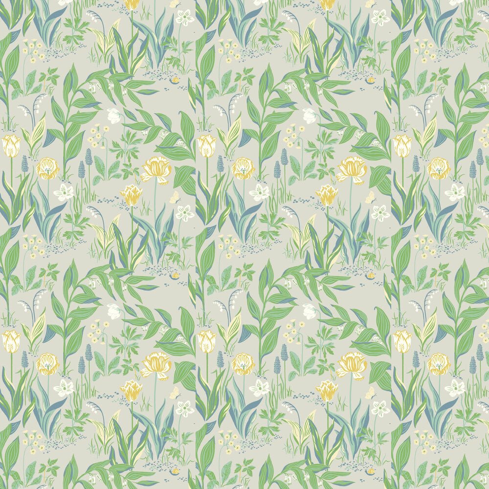 Spring Garden Wallpaper - Green - Boråstapeter - 7220 - Premier Wallcovering