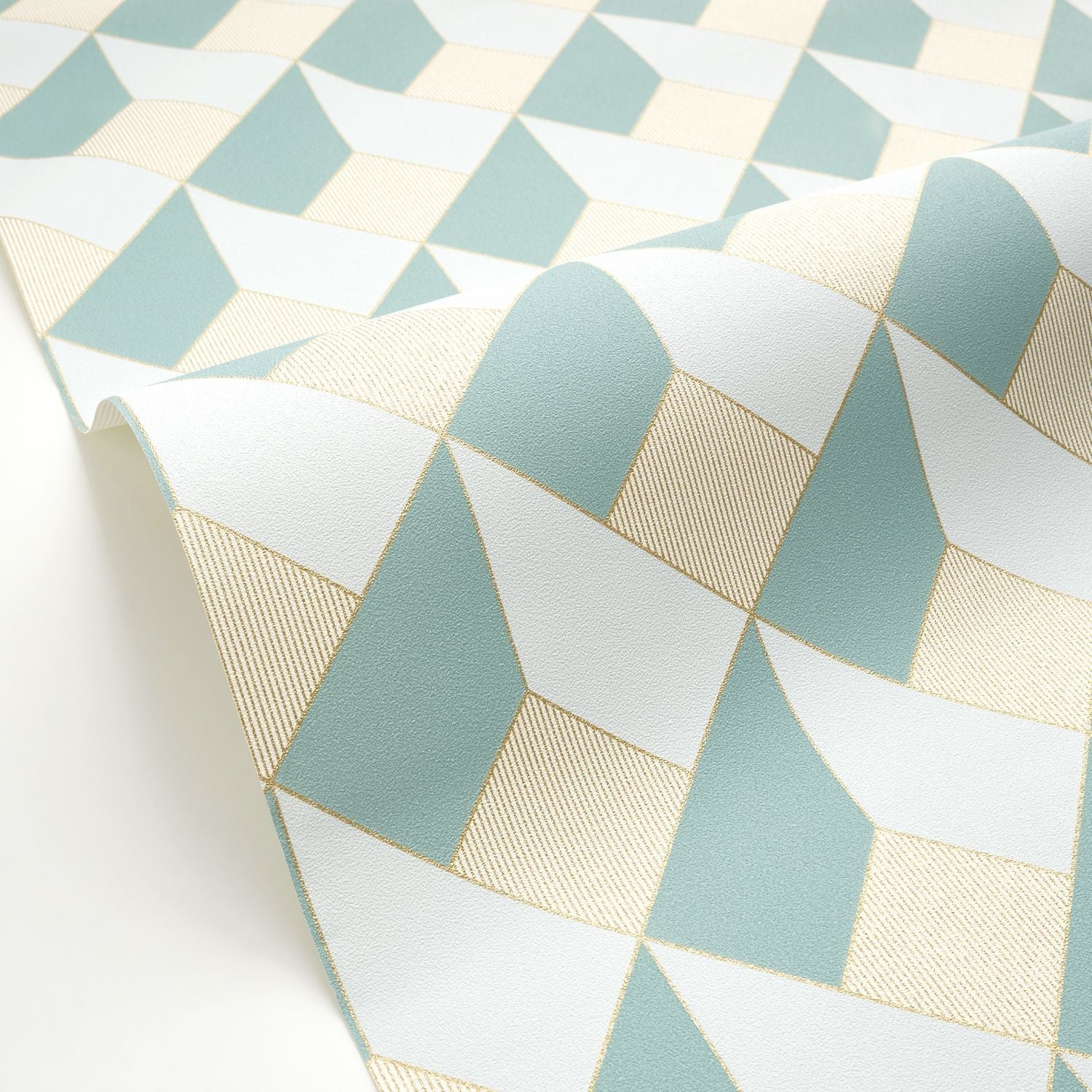 Square Wallpaper - Bleu Petrole - Caselio - 105096661