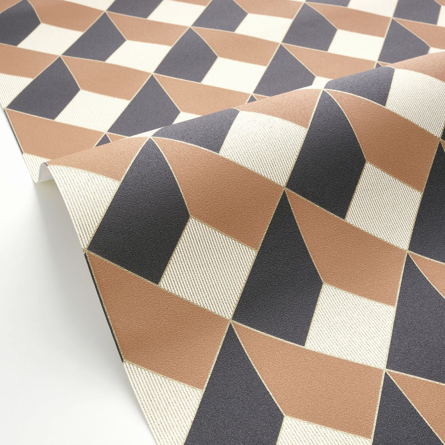 Square Wallpaper - Noir Camel - Caselio - 105092953