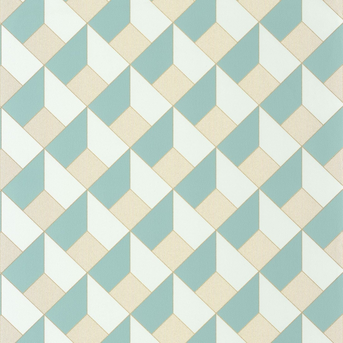 Square Wallpaper - Bleu Petrole - Caselio - 105096661