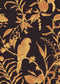 Squawk Wallpaper - Ink - Lewis & Wood - Premier Wallcovering