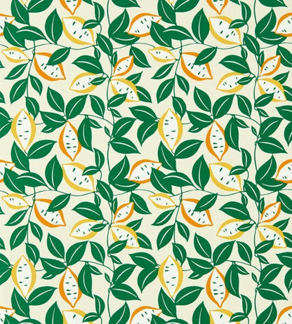 St Clements Wallpaper - Lemon / Tangerine - NART112803 - Scion