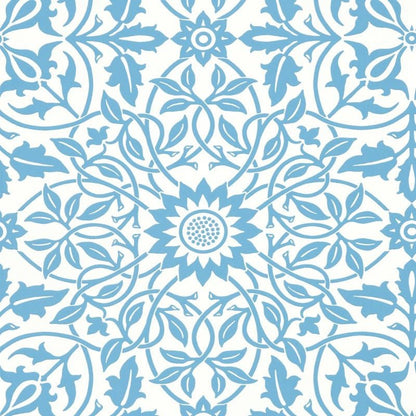 St James Ceiling Wallpaper - China Blue - Morris & Co - 217079 - Morris Wallpaper