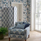 Standen Wallpaper - Midnight - Clarke & Clarke - W0199/03 - Premier Wallcovering
