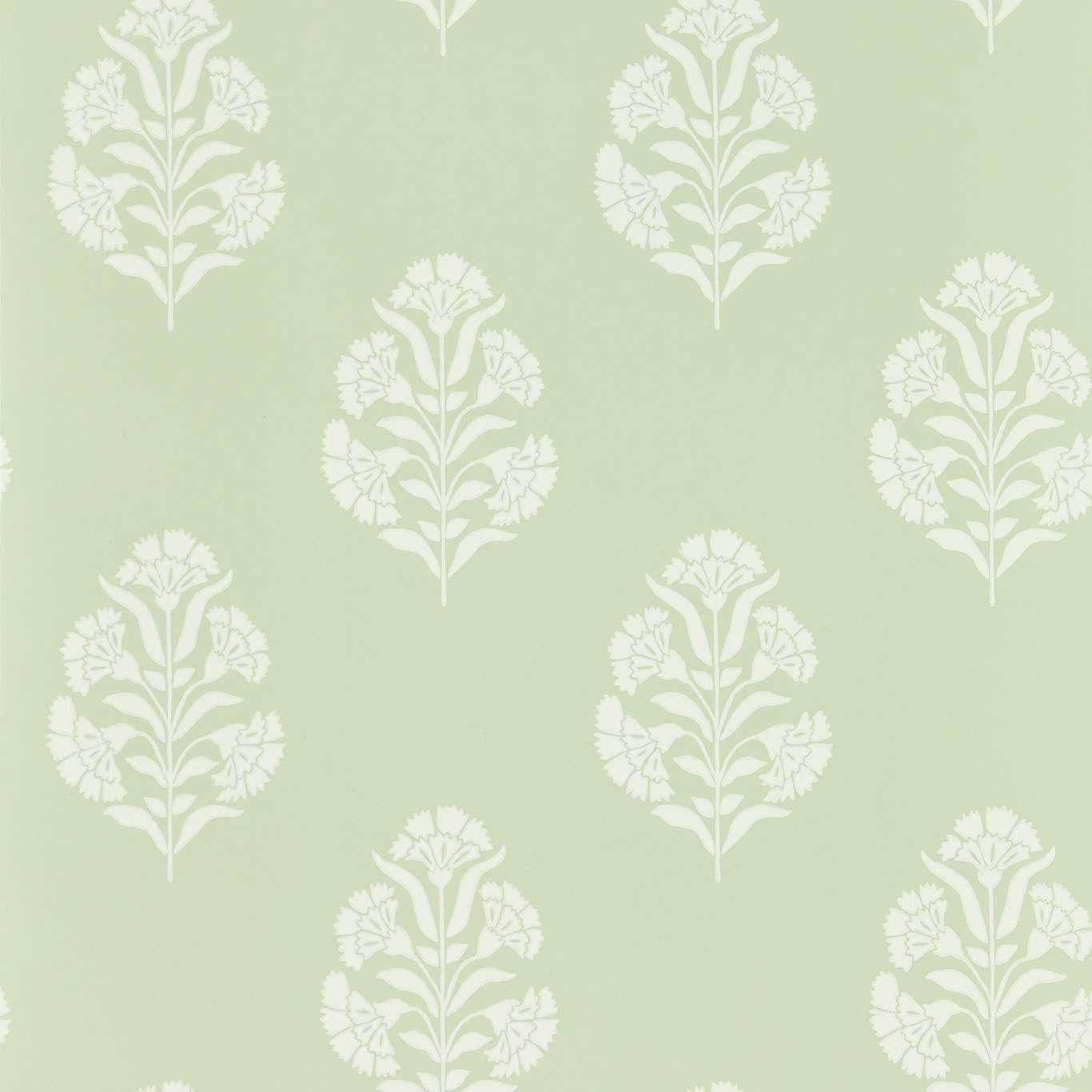 Standen Wallpaper - Sage - Clarke & Clarke - W0199/06 - Premier Wallcovering