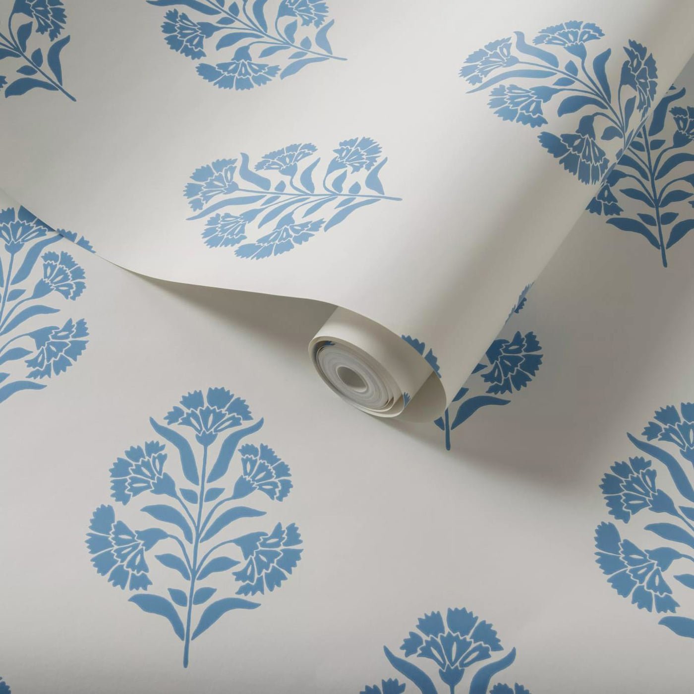 Standen Wallpaper - Denim - Clarke & Clarke - W0199/02 - Premier Wallcovering