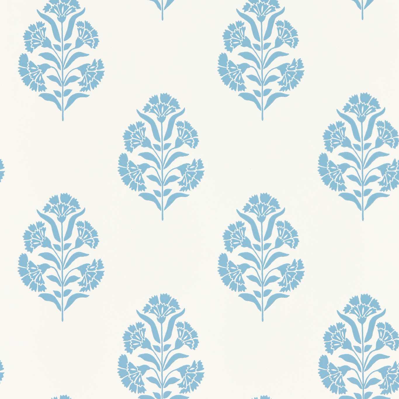 Standen Wallpaper - Denim - Clarke & Clarke - W0199/02 - Premier Wallcovering