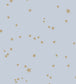Stars Wallpaper - Metallic Gold on Ice Blue - 103/3016 - Cole & Son - Premier Wallcovering