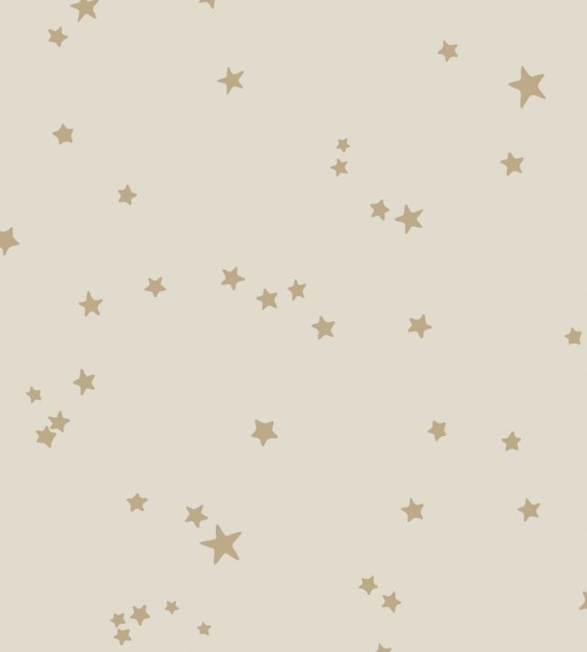 Stars Wallpaper - Metallic Gold on Linen - 103/3014 - Cole & Son - Premier Wallcovering