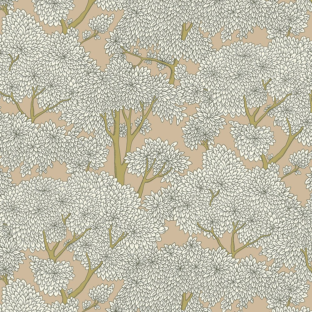 Stockend Woods Wallpaper - Stepping Stone and Cotswold White - Josephine Munsey - JMW-101431 - Premier Wallcovering
