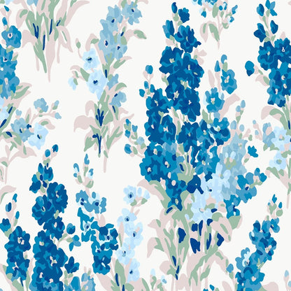 Stocks Wallpaper - Blue Sky - Laura Ashley - 115259 - Premier Wallcovering