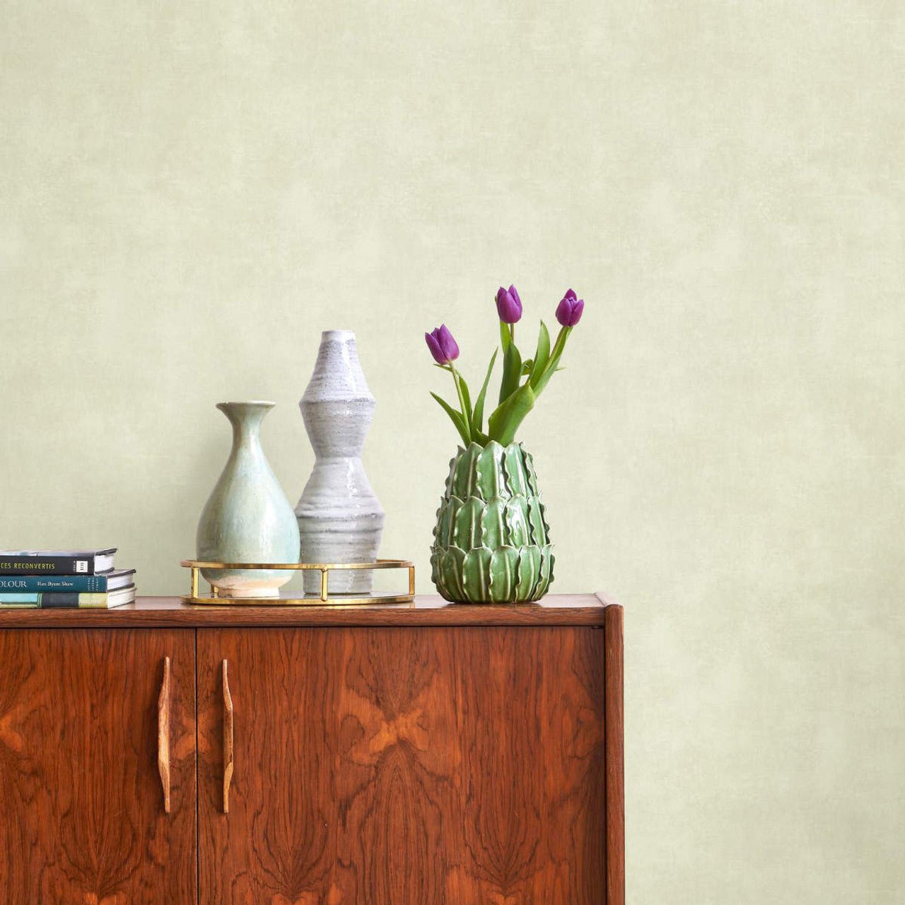 Stone Wallpaper - Matcha Latte - Casadeco - 80837100 - Premier Wallcovering