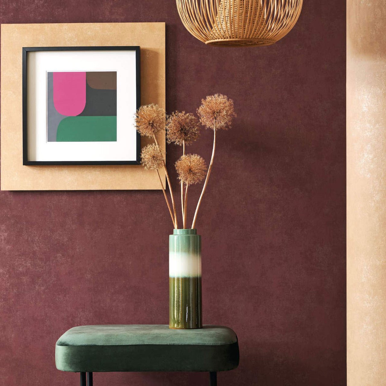 Stone Wallpaper - Amarena - Casadeco - 80835707 - Premier Wallcovering