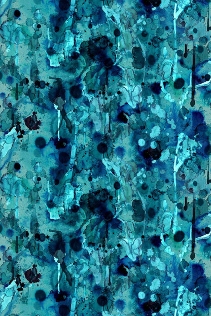 Storm Blotch Superwide Wallpaper - Blue - Timorous Beasties - ROR/SBLO/OBRN/01 - Premier Wallcovering