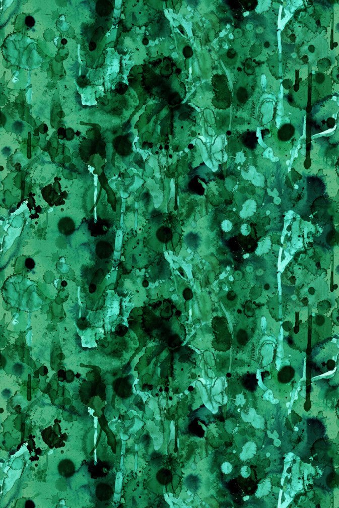 Storm Blotch Velvet Fabric - Green - Timorous Beasties - DIGI/SBLO/CE61/03 - Premier Wallcovering
