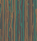 Strand Wallpaper - Metallic Bronze & Viridian on Soot - 107/7036 - Cole & Son - Premier Wallcovering