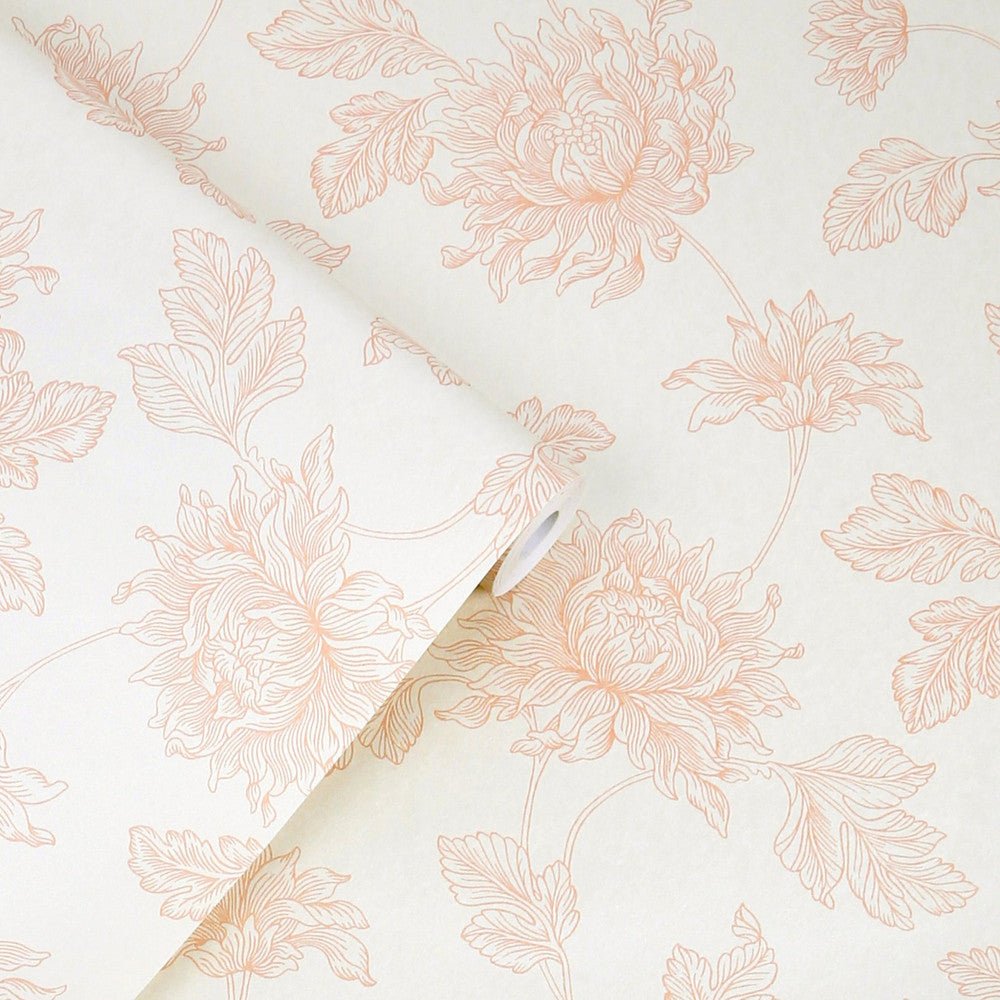 Stratton Wallpaper - Plaster Pink - Laura Ashley - 122763 - Premier Wallcovering