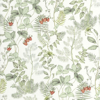 Strawberry Field Heritage Wallpaper - Vert D'eau - Casadeco - 201217155 - Premier Wallcovering