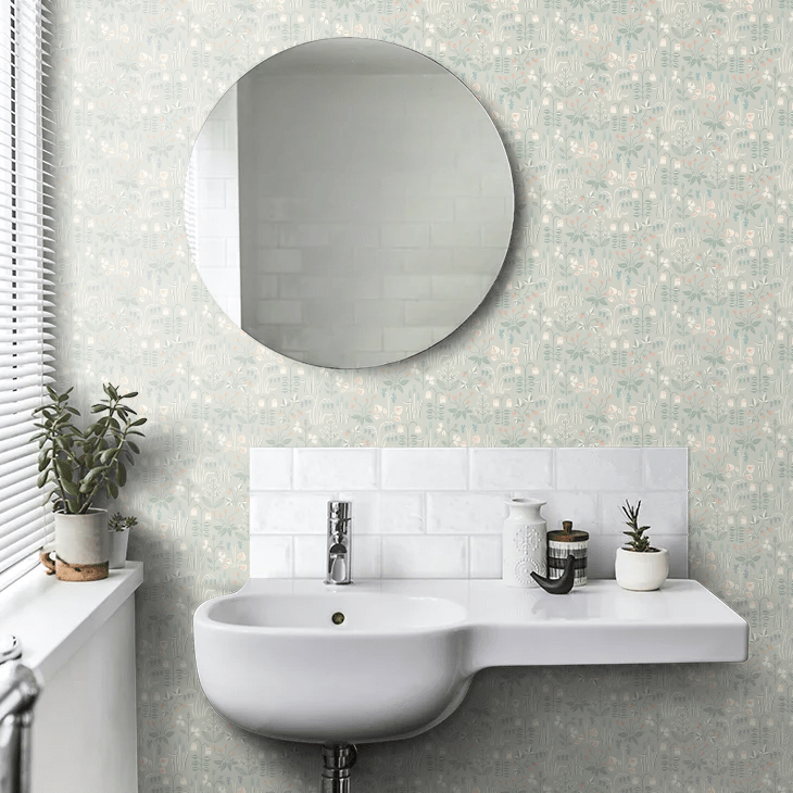 Strawberry Field Wallpaper - Grey Green - Boråstapeter - 7216 - Premier Wallcovering