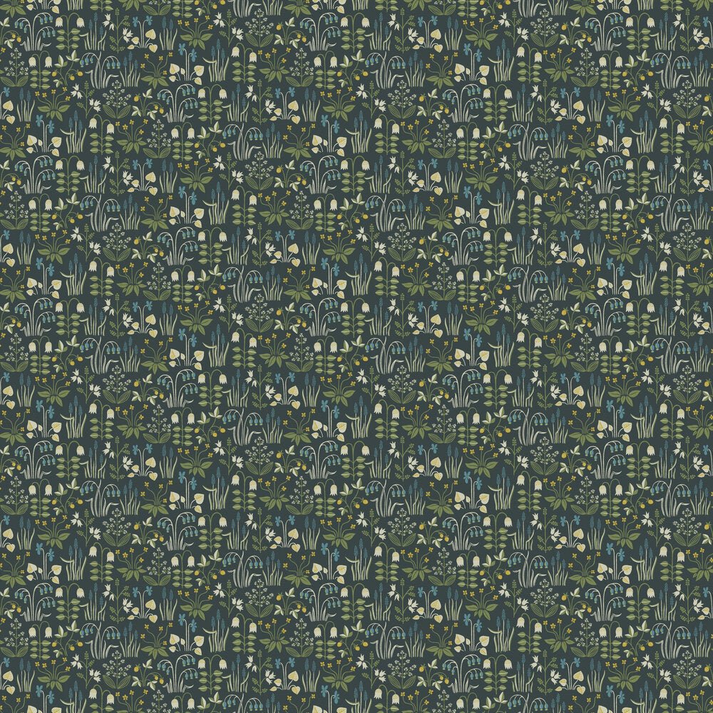 Strawberry Field Wallpaper - Green - Boråstapeter - 7214 - Premier Wallcovering