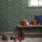 Strawberry Field Wallpaper - Green - Boråstapeter - 7214 - Premier Wallcovering