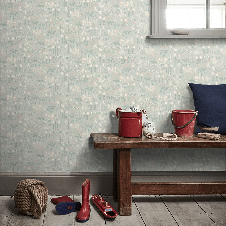 Strawberry Field Wallpaper - Grey Green - Boråstapeter - 7216 - Premier Wallcovering