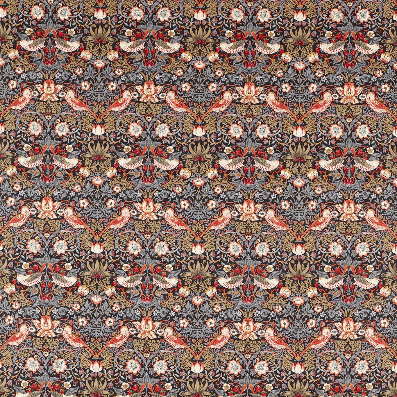 Strawberry Thief Fabric - Old Fashioned - Morris & Co - 520016 - Premier Wallcovering