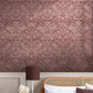 Strawberry Thief Fibrous Wallpaper - Burgundy - 124235 - William Morris AH - Premier Wallcovering