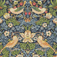 Strawberry Thief Wallpaper - Indigo/Mineral - 212564 - Morris & Co - Premier Wallcovering